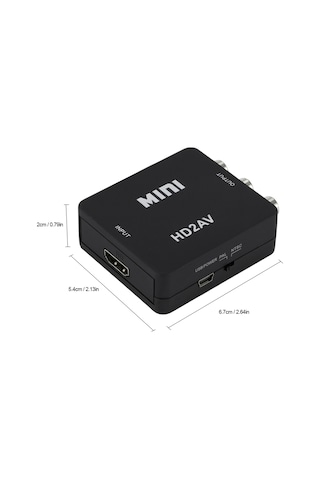 Yaleker Beyaz Hd'den Av'ye Sinyal Dönüştürücü - Hd Giriş, Av Çıkış, Ses-video Dönüşümü, Kaliteli Video'dan Cvbs'ye