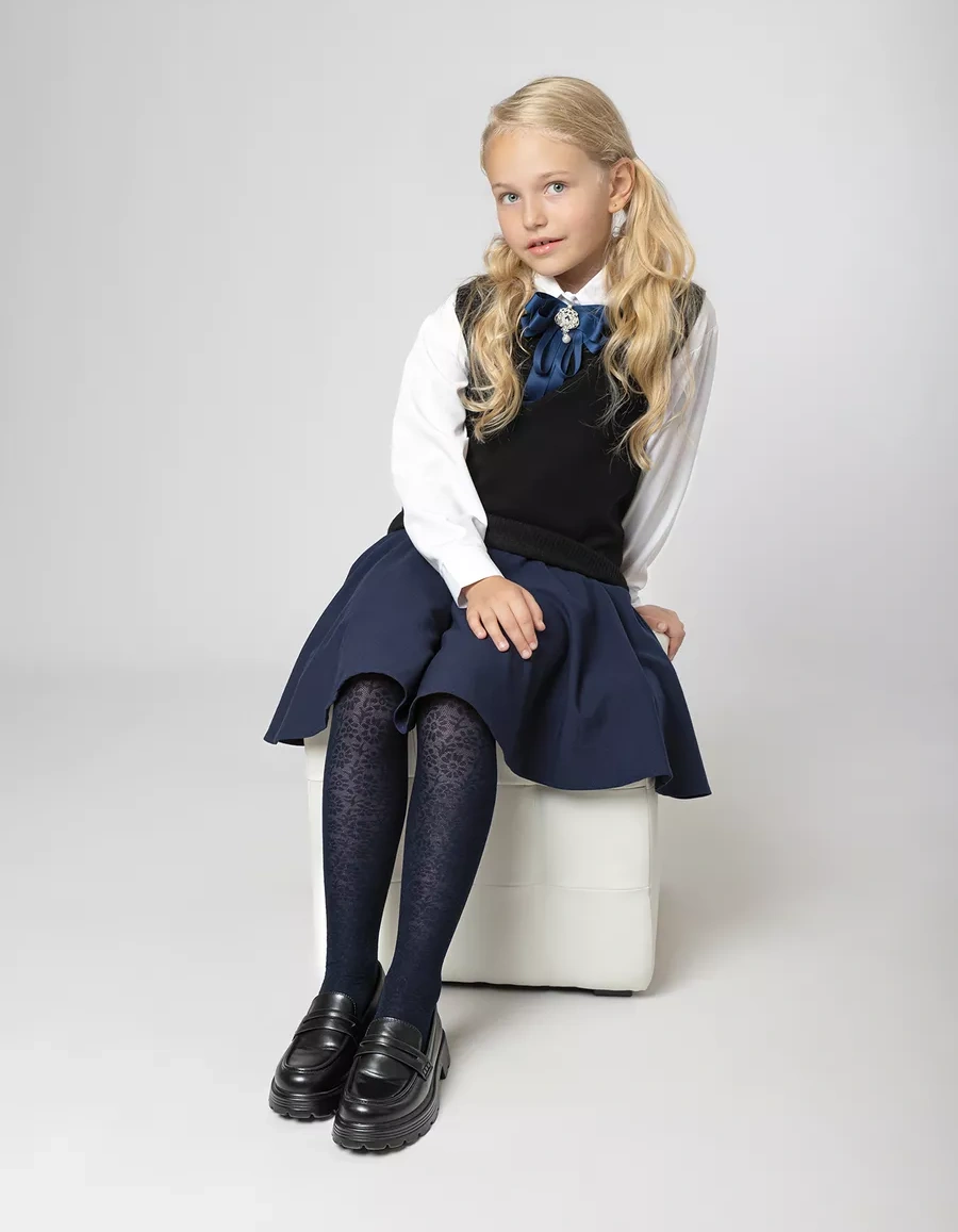 Cinema Desenli Okul Naylon Çorapları 239004855 Mavi