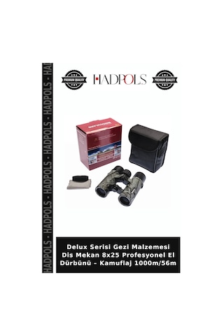 Delux Serisi Gezi Malzemesi Dis Mekan 8x25 Profesyonel El Dürbünü Kamuflaj 1000m/56m