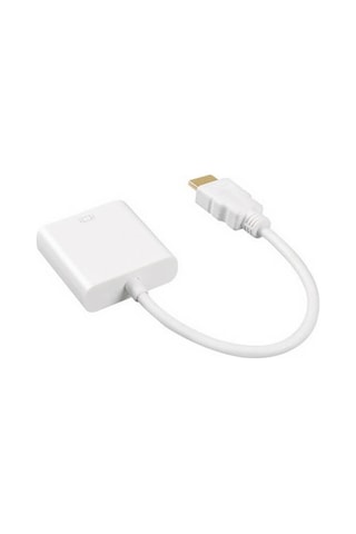 Maxgo HDMI To VGA Çevirici Dönüştürücü Altın Uçlu FHD Kablo