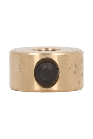 Wezone Bronz Materyalli Delik Derinliği Konumlandırıcı, Ahşap İşlerinde Hassas Delme İçin Sabitlenebilir 6mm Delme Durdurucu Çemberi