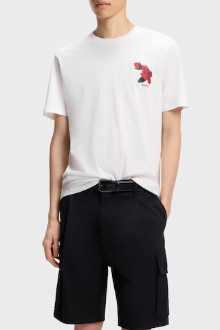 Hugo Erkek T Shirt 50564024 102 Ekru