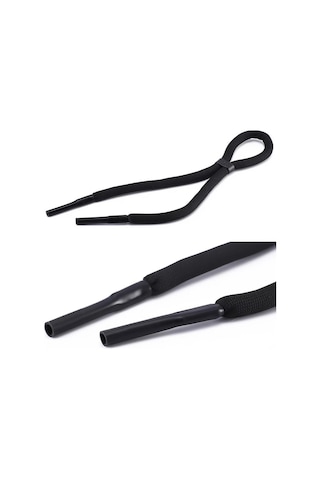 Siyah Suda Batmayan Spor Gözlük İpi Siyah