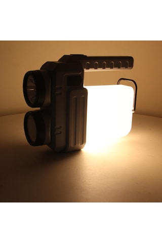 Panther Pt-8439 Usb Şarjlı El Feneri Beyaz - Sarı