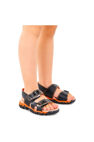 Kiko Kids Erkek Çocuk Sandalet Arz 2359 Siyah