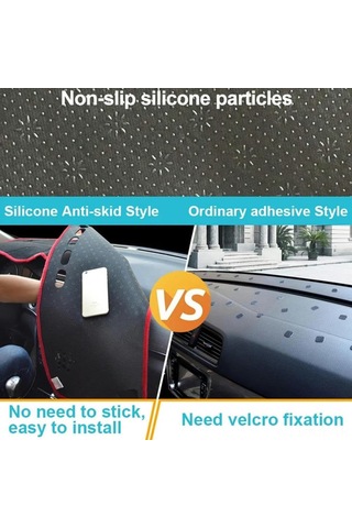 Gajeena 2011-2014 Hyundai Sonata İçin Siyah Dashboard Gölge Ve Kayma Önleyici Pad - Normal Silikon Anti-slip Malzeme Numara 2