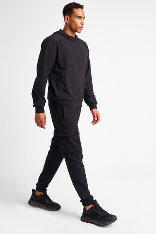 Lescon Erkek Fermuarlı Kapüşonlu Sweatshirt 25n-1102 Siyah