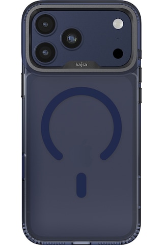 Apple Uyumlu iPhone 17 Pro Max Kılıf M-safe Şarj Özellikli Airbagli O-ring Şeffaf Kajsa Trans Shield Kapak Mavi Mavi