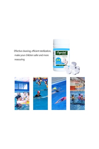 Vkemall Havuz Yıkama Tablet Seti: Aljien Ve Organizmalara Karşı Koruma, Kristal Berrak Su İçin Kaynaklı Tablet Ve Havalandırıcı