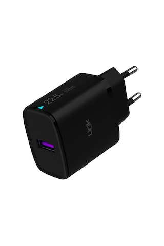 Linktech C306 22.5w Qc3.0 Usb Çıkışlı Type-c Kablolu Şarj Aleti Siyah