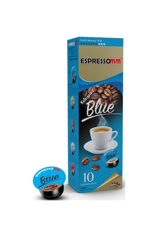 Espressomm® Tchibo Cafissimo Makineleri İle Uyumlu Blue Kafeinsiz Kapsül Kahve 10'lu