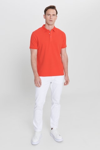 AC&Co / Altınyıldız Classics Erkek Nar Çiçeği Slim Fit Dar Kesim Polo Yaka %100 Pamuk Tişört 4A4820200001NCCXL Narçiçeği