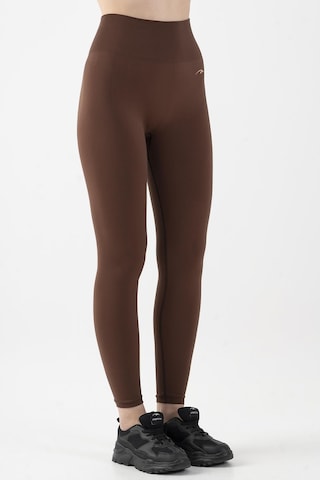 Maraton Active Slimfit Kadın Training Sepya Tayt 812057-sepya