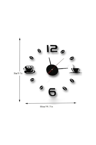 Gatherco Kendin Yap Duvar Saati, 3d Akrilik Kendin Yap Aynalı Duvar Saati, Oturma Odası Yatak Odası Ev Dekorasyonları İçin Gümüş Diğer