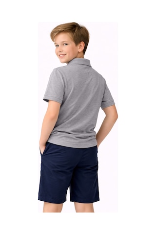 Erkek Kız Çocuk Polo Yaka Kısa Kollu Tişört Bgl-st05505 Gri