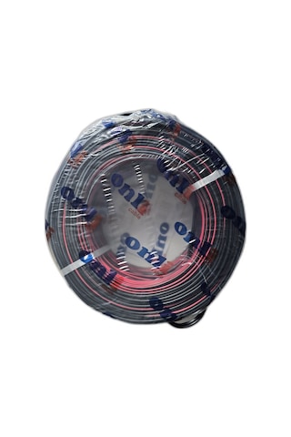 2x0.75 Mm Hoparlör Ve Led Kordon Kablosu 100 Metre Siyah Kırmızı