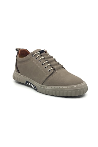 Taşpınar 5600 %100 Nubuk Deri Ortopedik Erkek Yazlık Rahat Günlük Spor Sneaker Yeni Sezon Ayakkabı 40-44 Vizon Nubuk