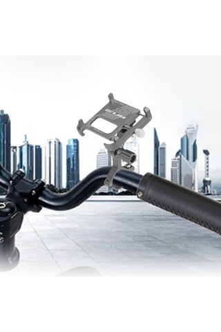 Homyl Spor Kameralar Için Bisiklet Telefon Tutucu Titanyum-rengi 8,5 Cm