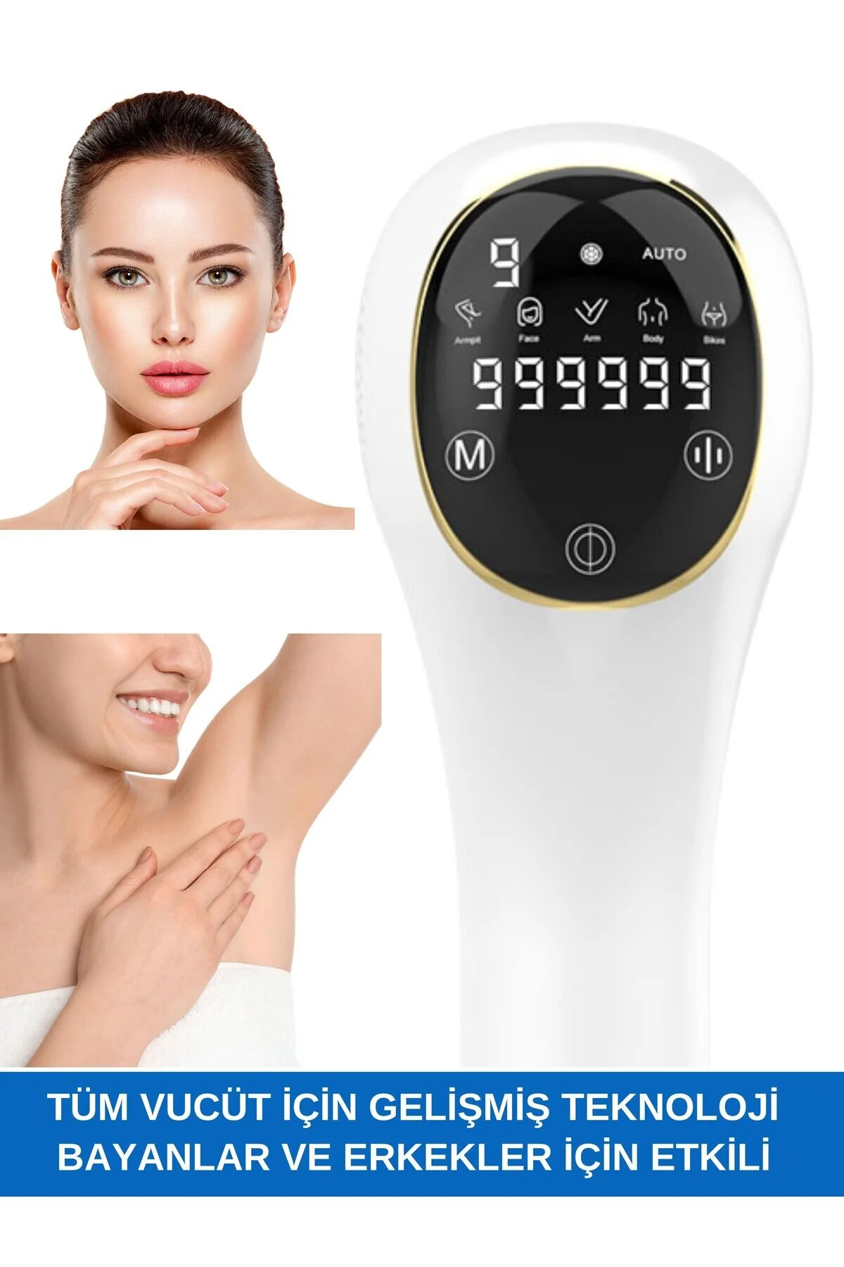 X20 Ipl Buz Lazer Epilasyon Cihazı 999.999 Flash Atım Dkunmatik Ekran