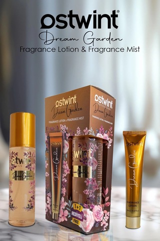 Ostwint Dream Garden Vücut Spreyi 200ml Vücut Kremi 50ml Ferahlatıcı Bahar Esintisi Meyve Özlü Parfü