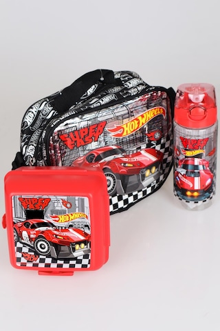 Dekomus İle Yeni Sezon Lisanslı Hot Wheels Beslenme Çantası, 2 Katlı Beslenme Kabı Ve 500 Ml Matara Seti Diğer