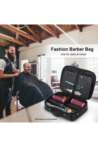 Youtek Kuaför Çantası - Seyahat Ve Saklama İçin Profesyonel Saç Bakım Ekipmanları Organizer Siyah