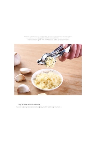 Aurora Elle Garlic, Garlic Pure Makinesi, Mutfak Malzemeleri Gümüş