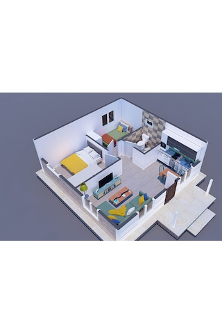 45 M² Prefabrik Ev