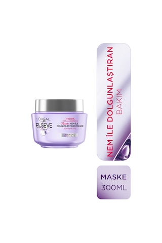 Elseve Hydra Hyaluronic 72 Saat Nem Ile Dolgunlaştıran Maske 300 ML