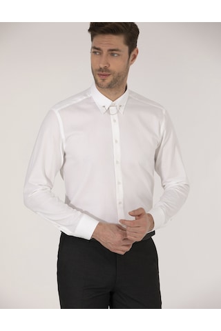 Pierre Cardin Erkek Beyaz Gömlek Smokin 50268200-vr013 Beyaz