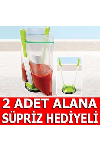 Baggy Rack Tezgah Üstü Buzdolabı Saklama Torbası Poşet Tutacağı