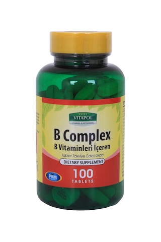 Vitapol Vitamin B Complex 100 Tablet Ağustos 2024