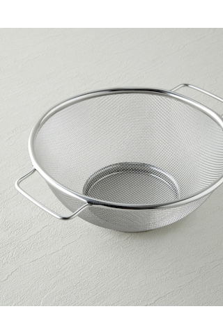 English Home Brims Paslanmaz Çelik Süzgeç 22-22 Cm Gri