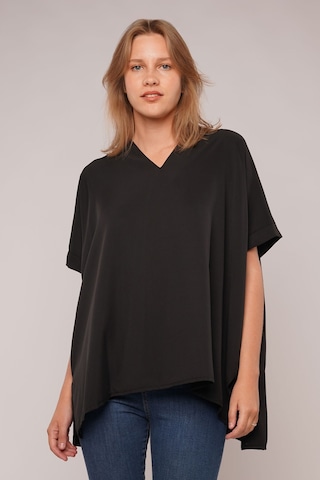 Gabria Hakim Yaka Bluz Siyah