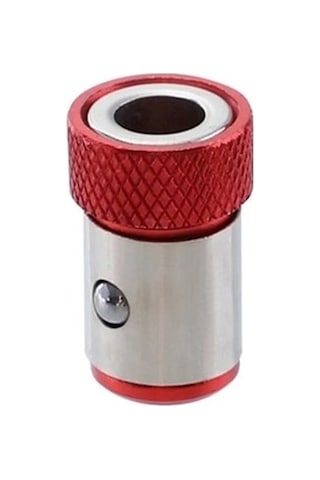 Matkap Kafası Bit Vida Için Kırmızı Evrensel Halka 6.35mm Korozyon Önleyici Tornavida Manyetik Manyetik Sürücü Şaft Halkası 1/4 ''aksesuarlar 7436