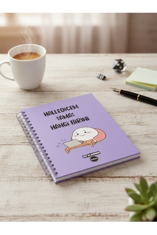 Halledicem Ama Hangi Birini Tasarımlı Konuşan Ajanda Mor