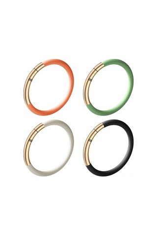 Fortunelane Dış Etkinlikler İçin Vintage Silikon Kovucu Bilezik, Dışarıda Sokar, 6 Adet Kovucu Çubuklu, Yetişkinler İçin Beyaz G