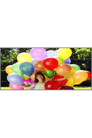 Metalik Balon Helyum Balonu Uçan Balon 100 Adet Renkli Balon Part