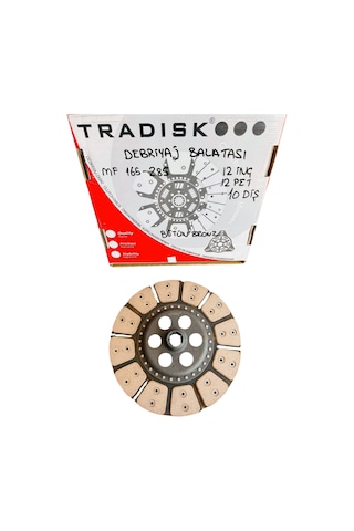 Massey Ferguson 165-285 Debrıyaj Balatası Bütün Bronz 12inç /12 Pet /10 Dıs