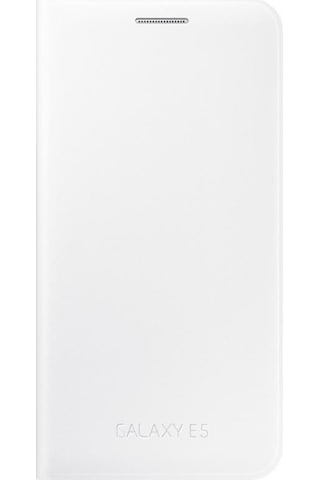 Galaxy E5 İle Uyumlu Flip Wallet Kılıf Beyaz Ef-we500bwegww