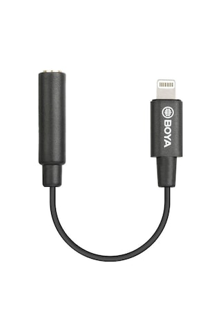 Boya By-K3 Apple Uyumlu iPhone Kulaklık Mikrofon Dönüştürücü Lightning Kablo