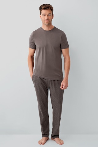Arnetta Erkek Kahverengi Pijama Takım Ar3686-s-v2 Kahverengi