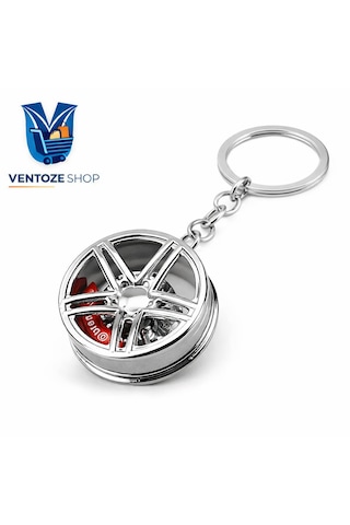Metal Jant Disk Anahtarlık Araba Aksesuarı & Oto Keychain Çok Renkli