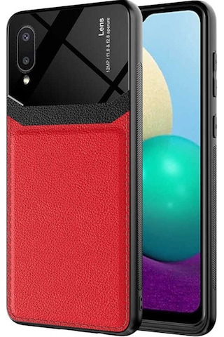 Galaxy A02 Kılıf Zore Emiks Kapak Kırmızı