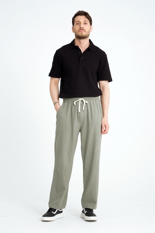 Redline Luxe Erkek Baggy Keten Karışımı Rahat Pantolon Bol Paça Yeni Sezon Mint
