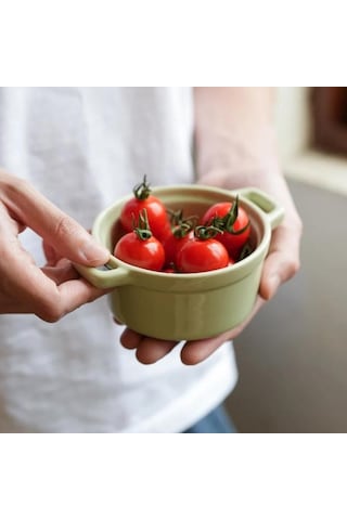 200ml Seramik Kahvaltı Kasesi Kapaklı Ramekinler Fırına Uygun Krem Brulee, Mini Güveç Sufle Kapağı Ve Fransız Soğan Çorbası İçin Sap Mor