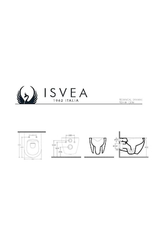 İtalyan Isvea Mat Siyah Asma Klozet + Yavaş Kapanır Kapak