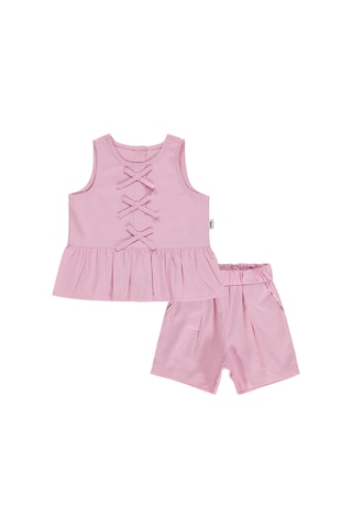 Civil Baby Çiçek Nakışlı 6-18 Ay Takım - Pembe