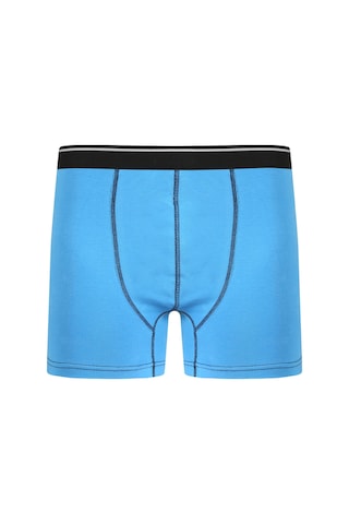 Akbeniz Erkek Pamuk Likralı Boxer Mavi 40133-Mavi