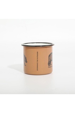 Freecamp Campers Emaye Kupa Mug 350 Ml Koyu Bej Çok Renkli